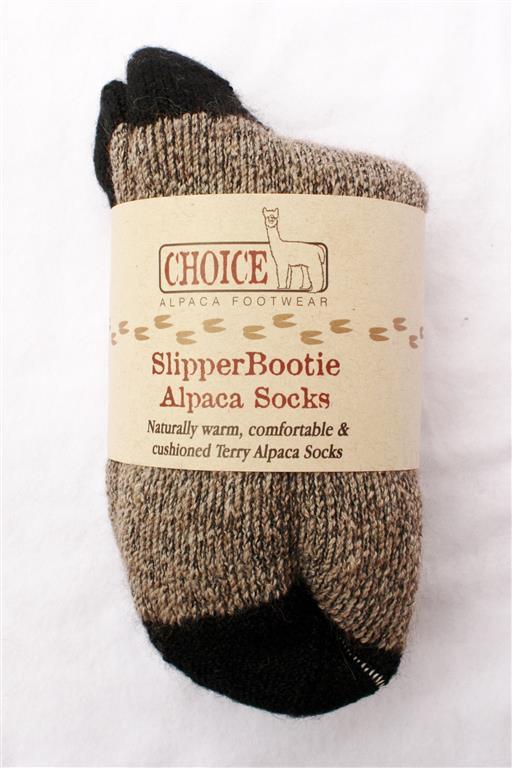 SlipperBootie Alpaca Socks